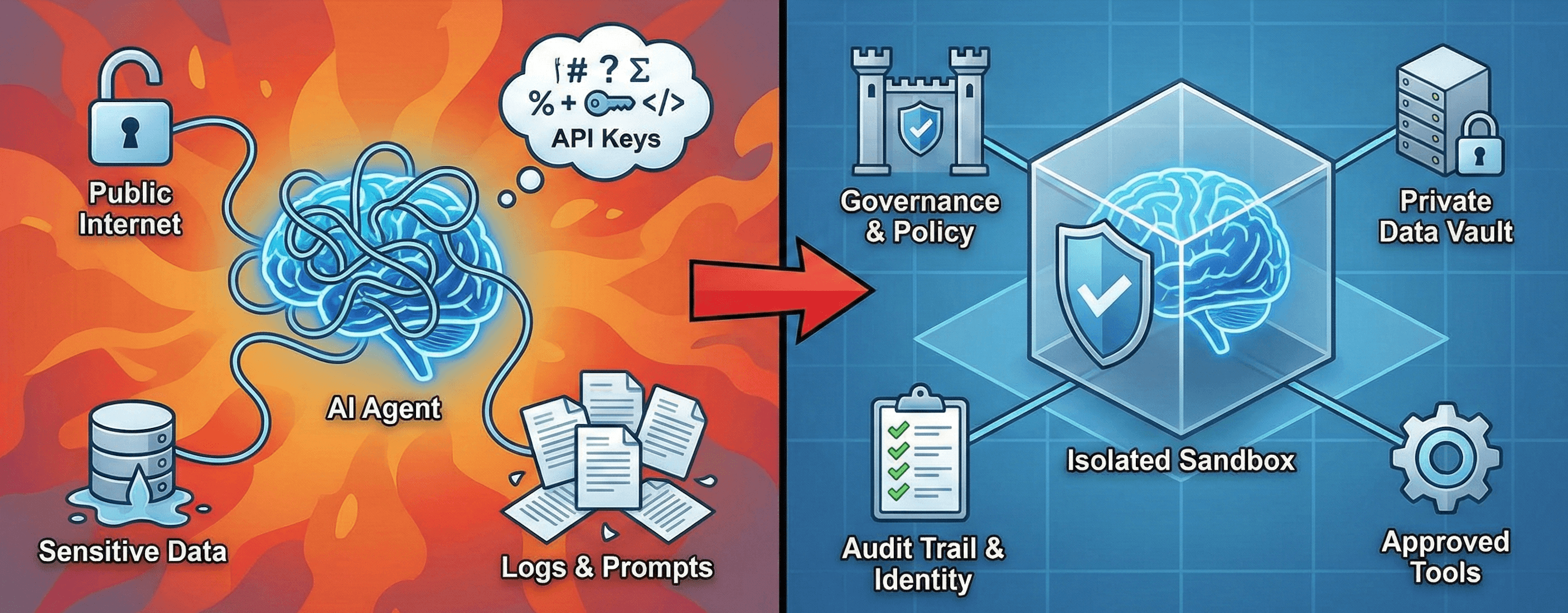 Illustrative art of embed security