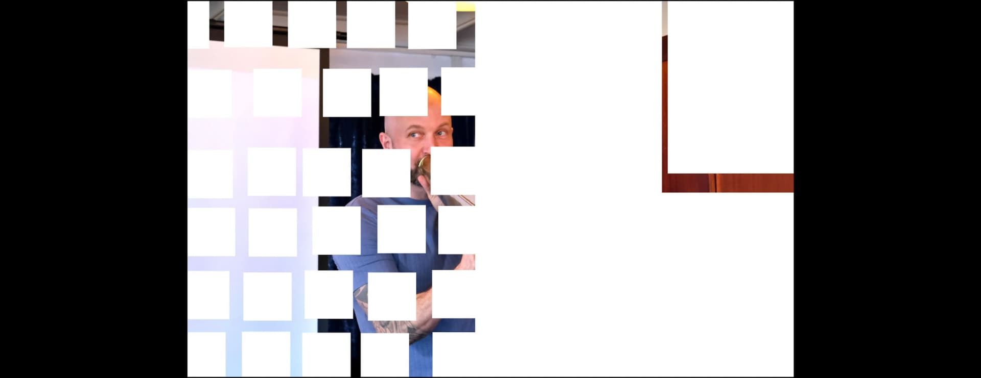 Figure 8: With half of the image covered, it will be almost impossible to know what should be there. Even with a little data available, this is difficult. Our best bet is to use the majority data visible to us and “guess” what should be in the rest of the image.